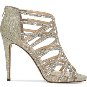 🆕Rhinestone High Heel Sandal.